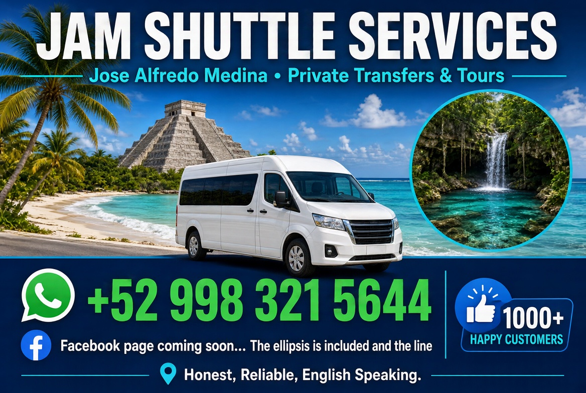 Jam Shuttle Mexico promotional ad